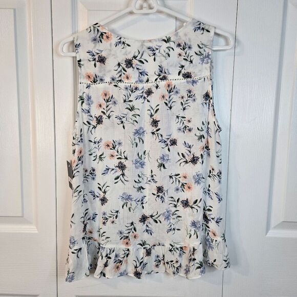 Lucky Brand Floral Sleeveless Top Women's Size Medium - Picture 7 of 10